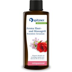 Aroma Haut- und Massageöl Rosenholz-Geranium (190ml)