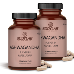2 x Ashwagandha Pulver in Kapselform (2 x 150 Kapseln)