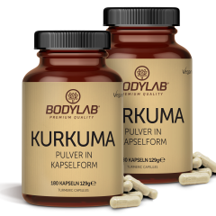 2 x Kurkuma Pulver in Kapselform (2 x 180 Kapseln)