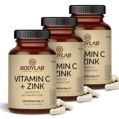 3 x Vitamin C + Zink (3 x 120 Kapseln)