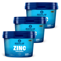 3 x Zinc Bisglycinate (elk 120 capsules)