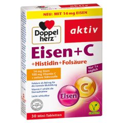 Eisen + C + Histidin + Folsäure (30 Tabletten)