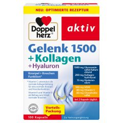 Gelenk 1500 + Kollagen + Hyaluron (100 Kapseln)