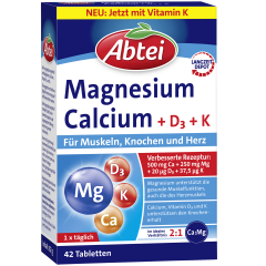 Magnesium Calcium + D3 + K (42 Tabletten)