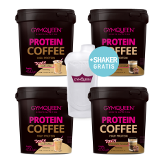 Protein Coffee 4er Pack Shaker gratis