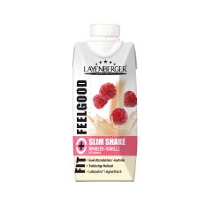 Fit+Feelgood Slim Shake - 8x330ml - Himbeer-Vanille