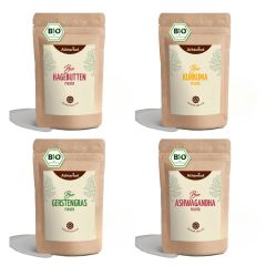 Goldene Ayurveda Milch Bio Set