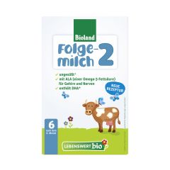 Lebenswert Bio-Folgemilch 2, nach dem 6. Monat (500g)