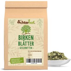 Birkenblätter geschnitten