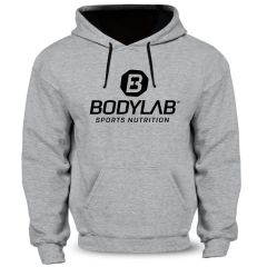 Hoodie grijs (met zwart Bodylab logo)