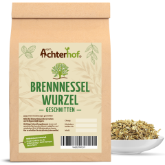 Brennnesselwurzel geschnitten
