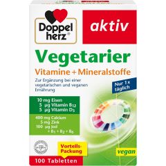 Vegetarier Vitamine + Mineralen (100 Tabletten)