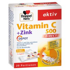Vitamin C 500 + Zink Depot Direct (20 Sachets)
