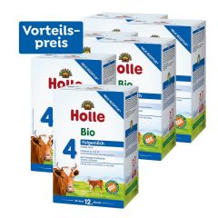 6 x Bio-Folgemilch 4, Vorteilspack, ab dem 12. Monat (6x600g)