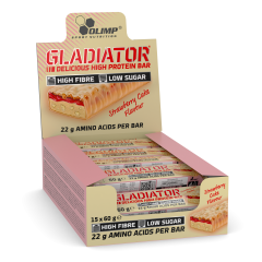 Gladiator High Protein Bar - 15x60g - Strawberry Cake