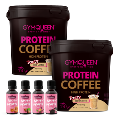 Protein Coffee 2er Pack + 4x Tasty Drops