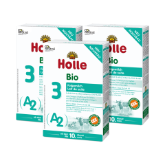 3er Pack A2 Bio-Folgemilch 3, ab dem 10. Monat (400g)