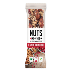 Crunchy Nut Bar Bio Almond Cranberry (15x30g)