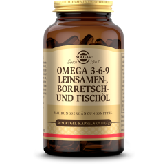 Omega 3-6-9 Leinsamen-, Borretsch- und Fischöl (60 Kapseln)