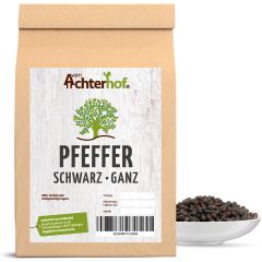 Pfeffer schwarz ganz