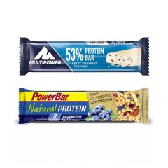 Multipower 53% Boost Bar (24x50g) + PowerBar Natural Protein (24x40g)