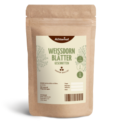 Weißdornblätter mit Blüten geschnitten (1000g)