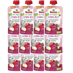 Demeter Zebra Beet - 12x100g - Pouchy Apfel & Banane mit Rote Bete, ab dem 6. Monat