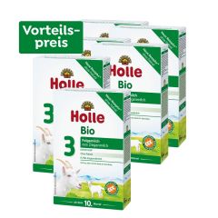 6 x Bio-Folgemilch 3 auf Ziegenmilchbasis, Vorteilspack, ab dem 10. Monat (6x400g)