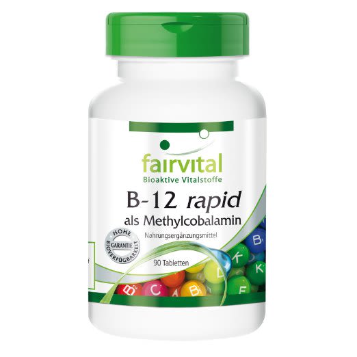 B-12 rapid als Methylcobalamin (90 Tabletten) B-12 rapid als Methylcobalamin (90 Tabletten)