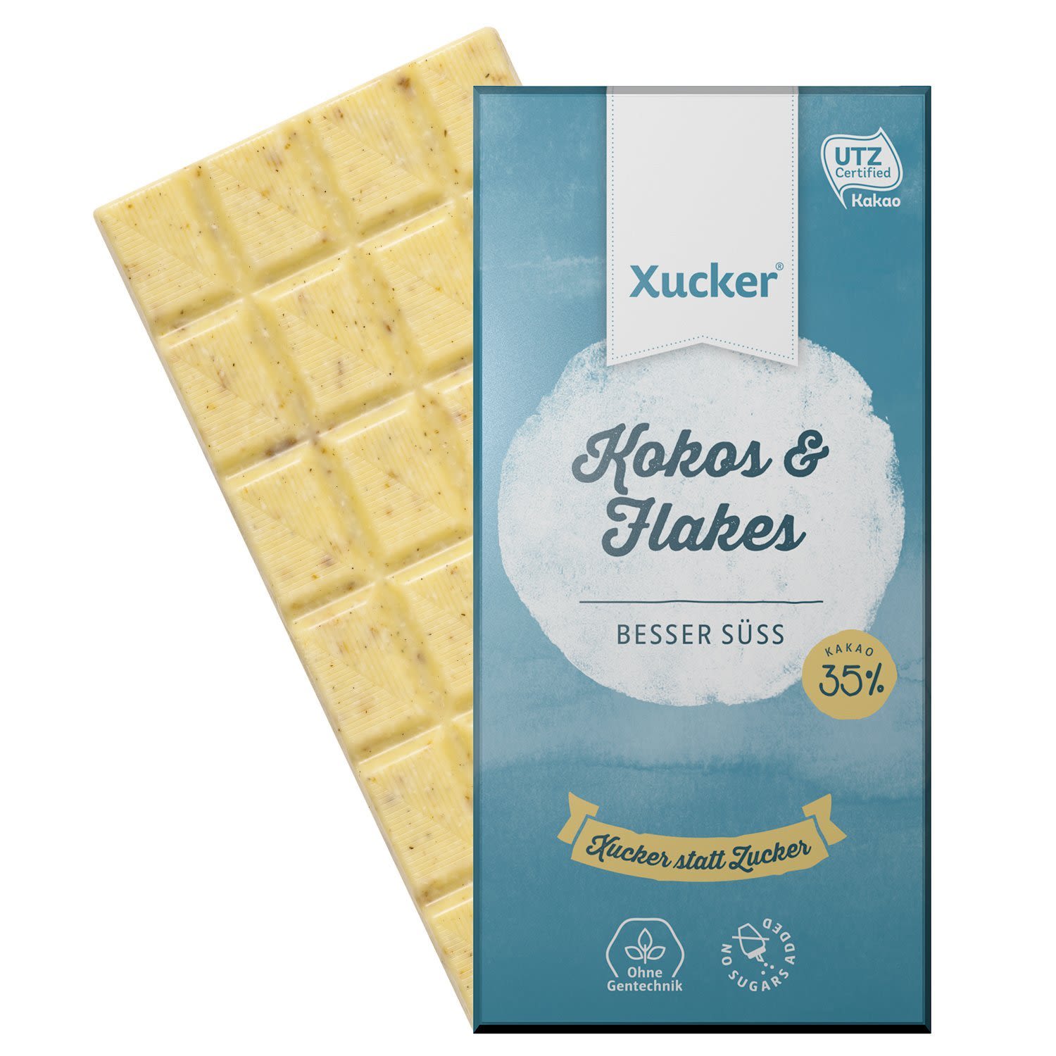 Kokos & Flakes Weiße Schokolade (100g) Kokos & Flakes Weiße Schokolade (100g)