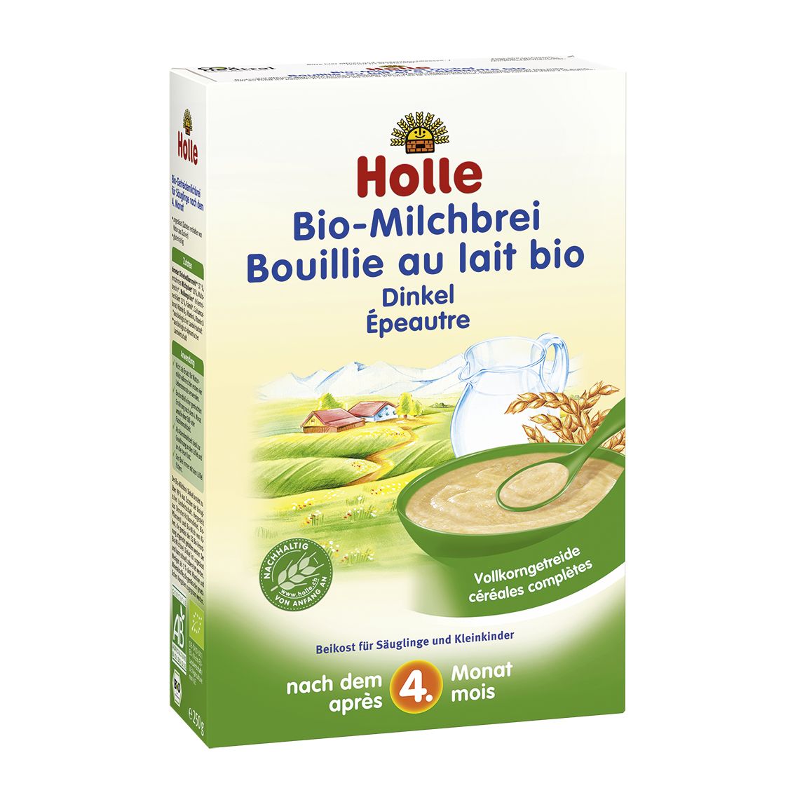 Bio-Milchbrei Hirse, nach dem 4. Monat (250g) Bio-Milchbrei Hirse, nach dem 4. Monat (250g)