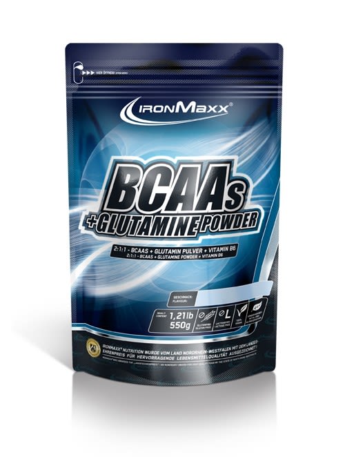 BCAAs + Glutamine Powder - 550g - Cola Limette BCAAs + Glutamine Powder - 550g - Cola Limette