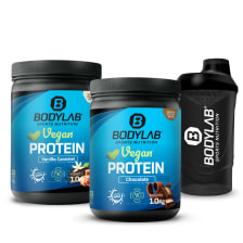2 x Bodylab24 Vegan Protein (1000g) + Shaker