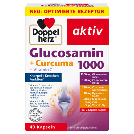 Glucosamin 1000 + Curcuma (40 Kapseln)