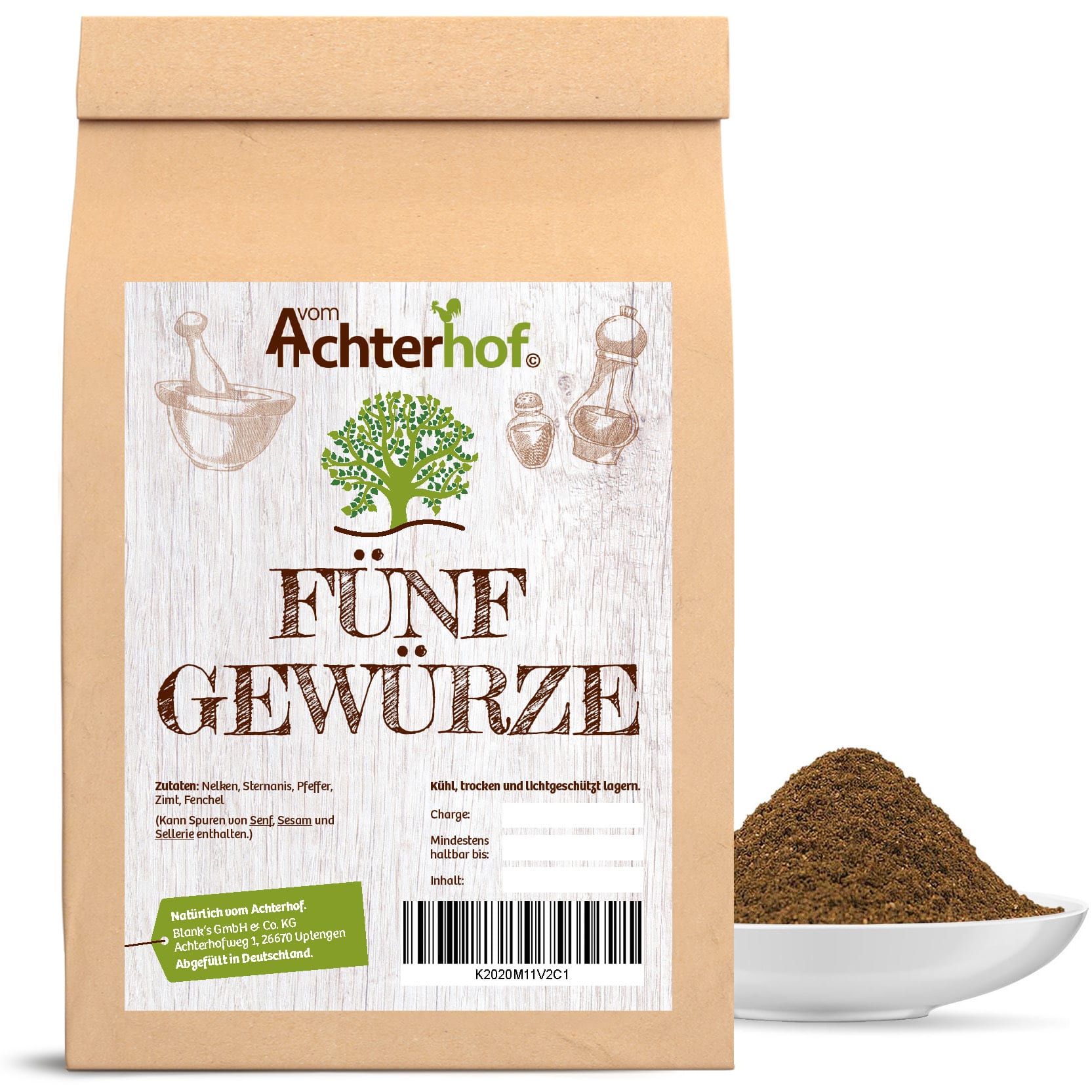 5 Gewürze Pulver (100g) vom Achterhof