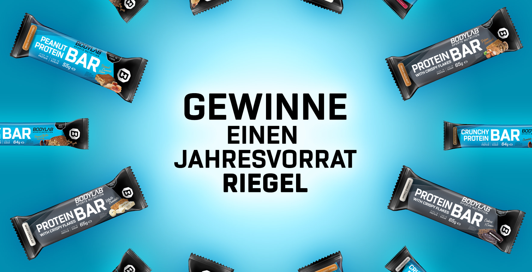Gewinne eine Jahresration Proteinriegell!