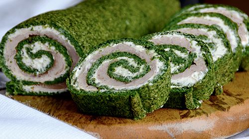Spinat-Thunfisch-Rolle