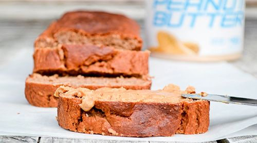 Bananabread met powdered peanutbutter