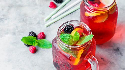 Himbeer-Minz-Limonade