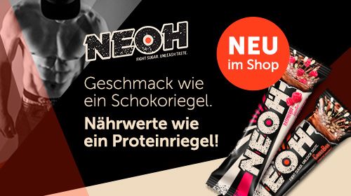 NEOH – Rauf mit dem Genuss. Runter mit dem Zucker!