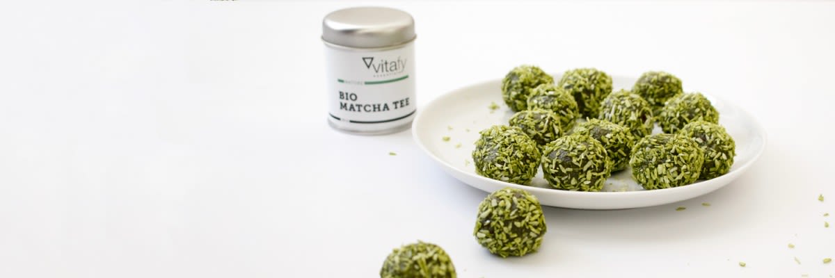 Matcha Kokos Energy balls
