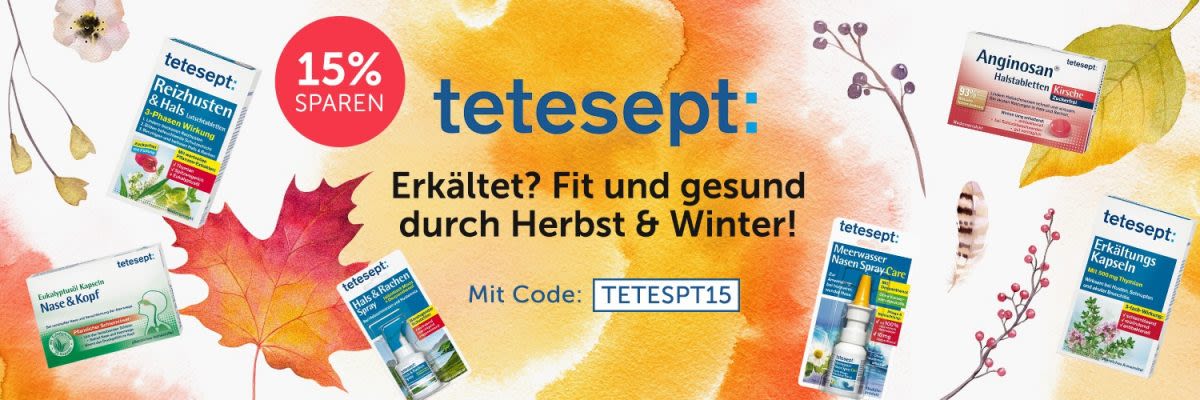 tetesept - Erkältet? Fit und gesund durch Herbst & Winter!