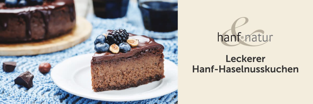 Leckerer Hanf-Haselnusskuchen