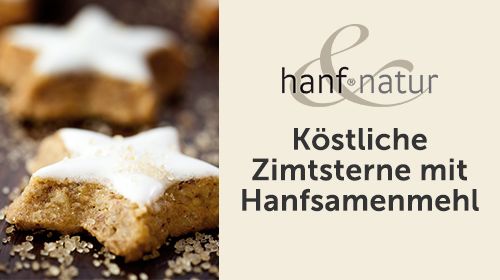 Weihachtliche Zimtsterne/Zimtkugeln mit Hanfmehl