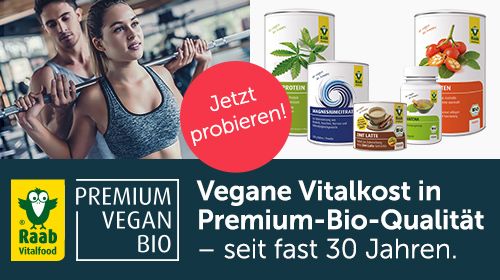 Raab Vitalfood - Premium-Sportnahrung und mehr in bester veganer Bio-Qualität!