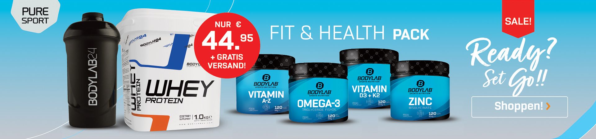 Muskelaufbau, Fitness, Abnehmen, Whey Protein | Bodylab24 Shop