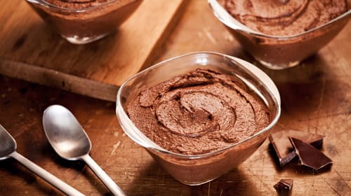Mousse au Chocolat - Mit Kichererbsenwasser