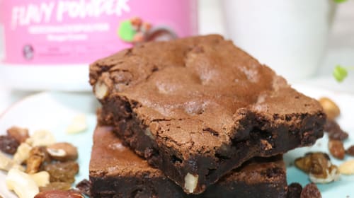 Flavy Süßkartoffel-Nougat Brownies
