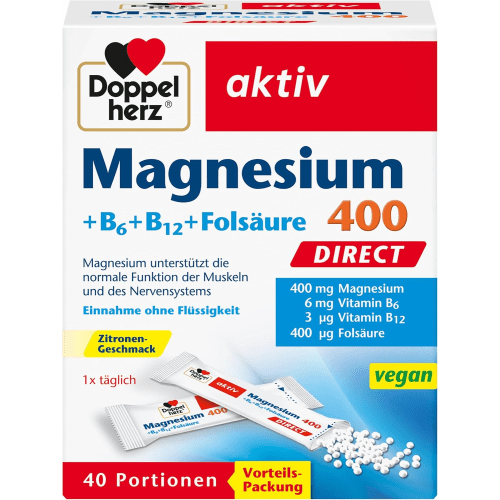 Magnesium 400 direct (40 Portionsbeutel)