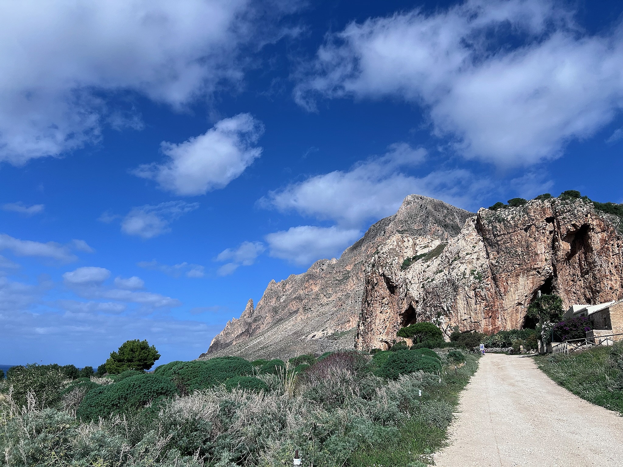 Coastal path along Sicilian cliffs